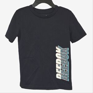 Reebok Little Boys Blue Mesh T-Shirt Casual Shirt Graphic Print Kids Tee Toddler